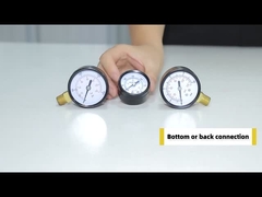 Siyah Çelik Ekonomik Basınç Ölçüsü Dural Ölçeği 50mm Hava Basınç Ölçüsü Meter