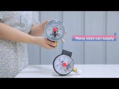 Paslanmaz çelik silikon dolu basınç ölçer alt bağlantı 100mm