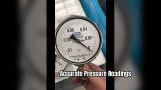 4" 100mm,-01~0Mpa Krom kasa, vakum basınç ölçer