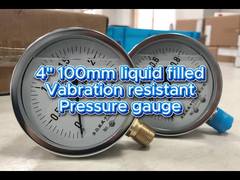 4" 100mm 0~2.5MPa/0~1MPa Krom kasa ve Krom çerçeve,