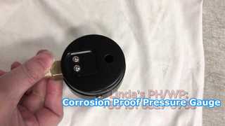 Radyal basınç göstergesi.Çok yüksek basınca uygun sarmal bourdon tipi