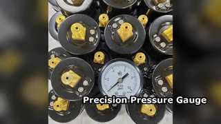 Profesyonel 60mm Siyah Çelik Basınç Göstergesi