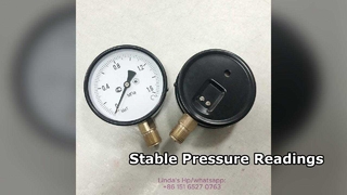 4" 100mm siyah çelik kasa, pirinç iç kısım ve dişli, 0~1.6MPa.M20*1.5 kadran dikey.