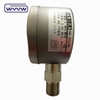 LCD ekranlı 60 mm paslanmaz çelik dijital basınç manometre