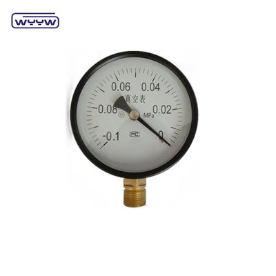 1.6%Fs -30inhg Vakum basınç ölçer -1-0 Mpa 100mm Negatif basınç manometre