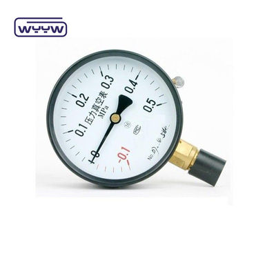 1.6%Fs -30inhg Vakum basınç ölçer -1-0 Mpa 100mm Negatif basınç manometre