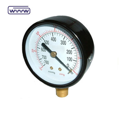 1.6%Fs -30inhg Vakum basınç ölçer -1-0 Mpa 100mm Negatif basınç manometre