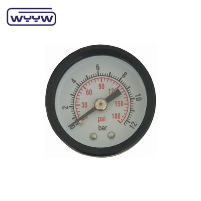 Plastik Kutusu Çift Ölçekli Vakum Basınç Ölçücüsü 1 1/2 &quot;40MM -1bar-0bar Çelik Kutusu