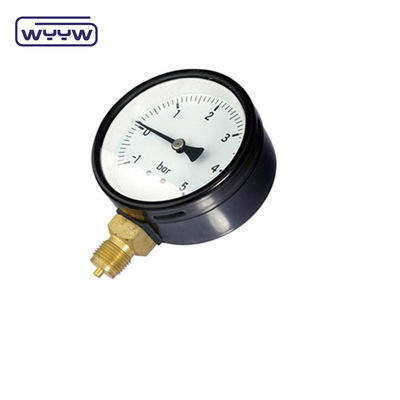 Alt Montaj Vakum Basınç ölçer 100mm Siyah Çelik Kutusu ile