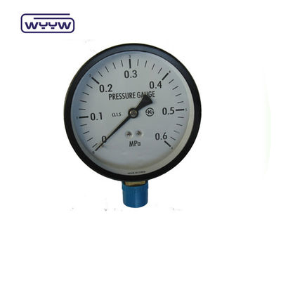 Siyah çelik 150mm M20X1.5 vida tipi basınç ölçer