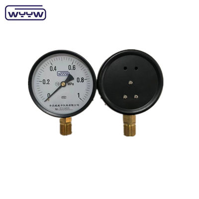 Alt 1/2 &quot;bsp CE 100mm genel OEM mevcut kalibreli basınç ölçer
