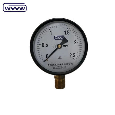 Alt 1/2 &quot;bsp CE 100mm genel OEM mevcut kalibreli basınç ölçer