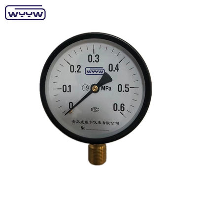 Alt 1/2 &quot;bsp CE 100mm genel OEM mevcut kalibreli basınç ölçer