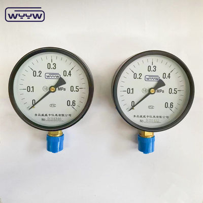 Alt 1/2 &quot;bsp CE 100mm genel OEM mevcut kalibreli basınç ölçer