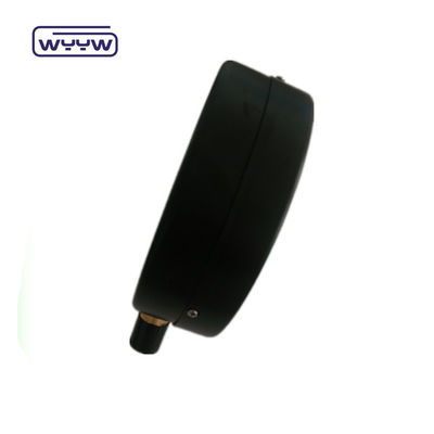 150mm 6 &quot;Tam basınç ölçer Alt bağlantı Siyah çelik