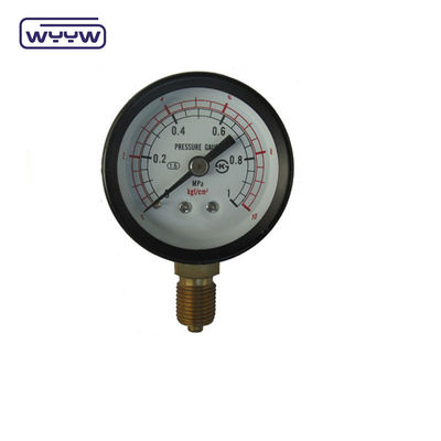 Yüksek Kaliteli 50mm, Kuru Basınç Ölçücüsü Yüksek Siyah Çelik Kasa Hidrolik Basınç Ölçücüsü Hava Basınç Ölçücüsü
