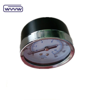 60MM 0-10 kgcm2 &amp; 150 psi Siyah çelik kasa Su basıncı için beyaz manometre