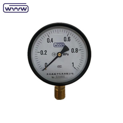 İyi fiyatlı siyah çelik kabuk bordon tüp 100mm basınç ölçüsü ms kabuk tunç iplik M20x1.5 veya 1/2 &quot;BSP