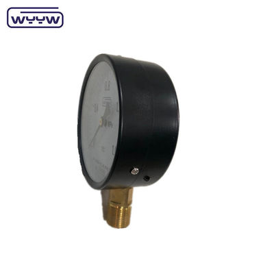 Genel siyah çelik 100 mm standart alt M20X1.5 montaj bourdon boru manometre 1,6 mpa