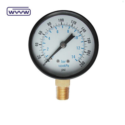 WYYW 100mm demir kapak MS alt bağlantı manometre 16bar