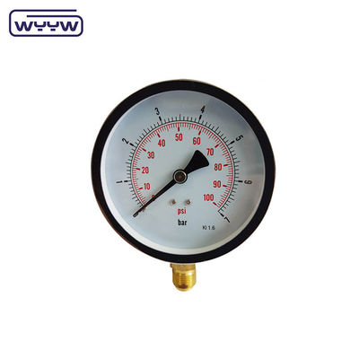 Fabrika Y-150 doğal gaz test basınç ölçer analog 6 inç 150mm 0-1MPa 0-150psi azot manometre