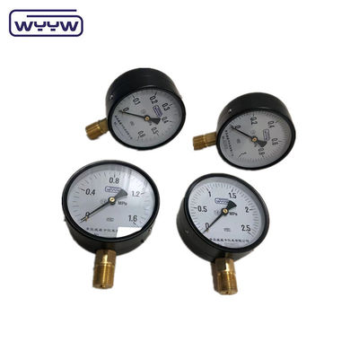 Su borusu basınç ölçer fabrikası 100mm 4 inç M20X1.5 siyah çelik ucuz fiyat manometre 20 psi