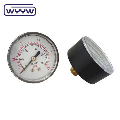 Çin basınç ölçer fabrika fiyatı 1.5&quot; 40mm 0-3.5bar plastik aksyal gaz manometre