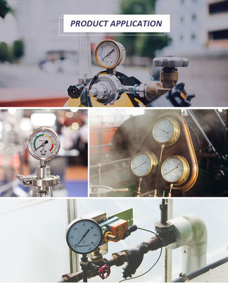 Aksyal doğal gaz 2&quot; çift ölçekli basınç manometre