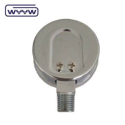 Fabrika fiyatı 0-4000psi kromlu tıbbi amaçlı, yağ tabanı girişsiz 50mm kromlu oksijen silindir basınç ölçer