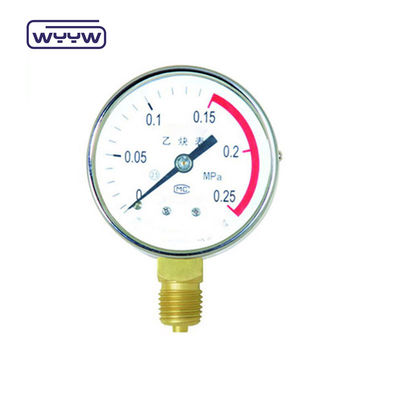 50 mm alt 2&quot; asetilen basınç ölçümü