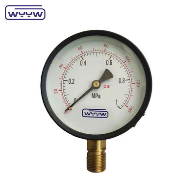 100 mm Bourdon Tüp Manometre Karbon Çelik Genel Basınçölçeri