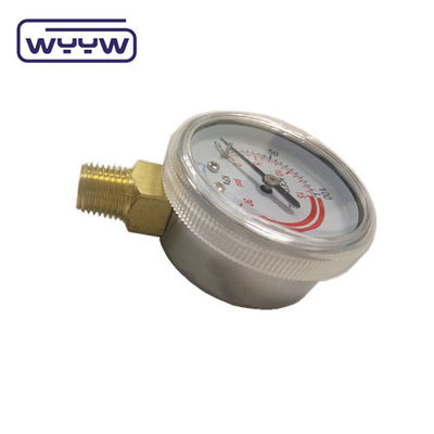 2&quot; Genel Gaz Basınç ölçer Manometre Alt Montaj 50mm Çapraz