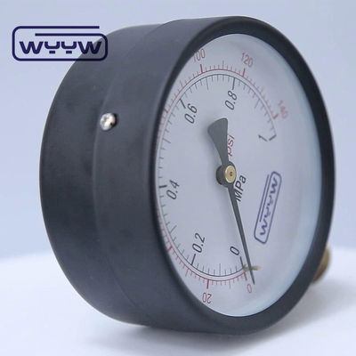 100mm Su Genel Ticari Basınç Ölçücü Manometre Alt Montaj