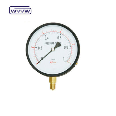 Büyük Dial Ekonomik Basınç Ölçüsü Manometre 150mm Dial OEM