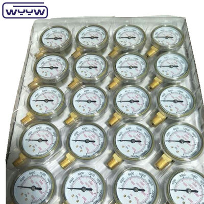 Rekabetçi fiyatla yüksek kaliteli CE EN837-1 Su havası 1psi (0 - 600 Psi) Npt 1/4 Yağ Su Basınçölçeri