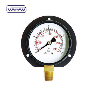 Siyah çelik türü duvara monte edilmiş basınç ölçer 100mm 1 yıllık garanti