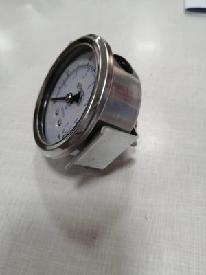ss304 hidrolik jack 1/4 &quot;bsp 2.5&quot; aksyal sıvı dolu sıkıştırma basınç ölçer