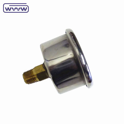 40mm ceneter back OEM 1/4"bsp npt 1.5 inç yüz gliserin dolu basınç ölçer