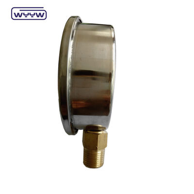 Hidrolik sıvı gliserin dolu çubuk 100 mm alt 3/8 &quot;BSP 1/2&quot;G basınç ölçerleri EN837-1