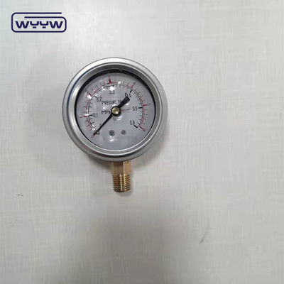 Ücretsiz endüstriyel basınç manometre için oem penumatik 1/4 &quot;G radyal bağlantı sıvı dolu bar basınç ölçer 2.5&quot;
