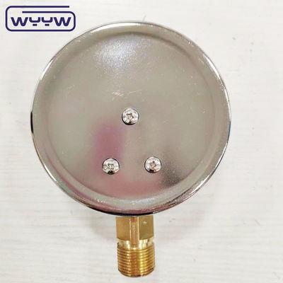 Yeni ürün süngü kromlu kağıt 1/2 &quot;bsp radyal giriş çubuğu psi 4&quot; gliserin dolu basınç ölçer manometre