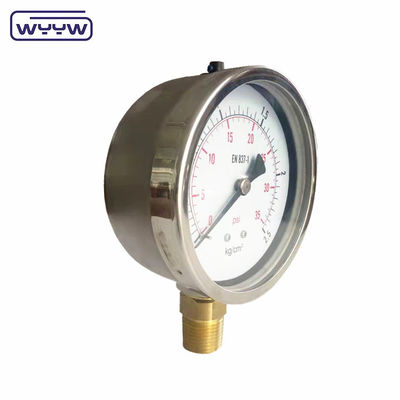 Yeni ürün süngü kromlu kağıt 1/2 &quot;bsp radyal giriş çubuğu psi 4&quot; gliserin dolu basınç ölçer manometre