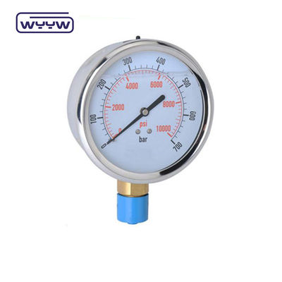 Yeni ürün süngü kromlu kağıt 1/2 &quot;bsp radyal giriş çubuğu psi 4&quot; gliserin dolu basınç ölçer manometre