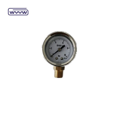 40mm cadı ss304 kağıt işaretçi türü borodon tüp dikey 0-10bar / psi yağ dolu basınç ölçer 1-1/2