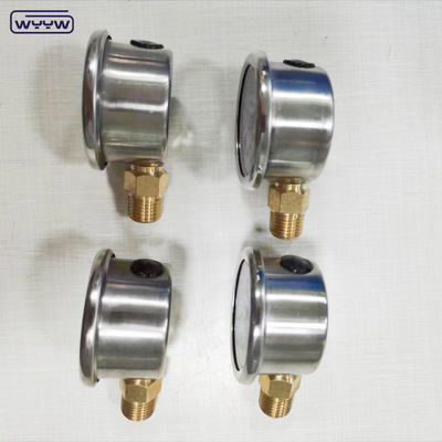 40mm cadı ss304 kağıt işaretçi türü borodon tüp dikey 0-10bar / psi yağ dolu basınç ölçer 1-1/2