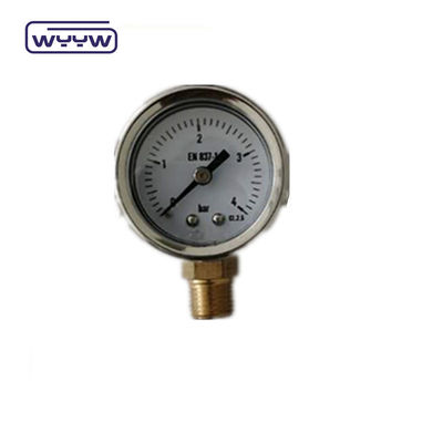 40mm cadı ss304 kağıt işaretçi türü borodon tüp dikey 0-10bar / psi yağ dolu basınç ölçer 1-1/2