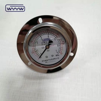 2.5 inç panel bağlantı flens tipi 100bar psi Dizel motor parçası Çin maden basınç ölçer