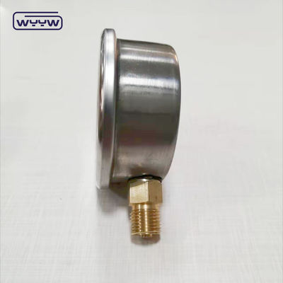 Çin üreticisi paslanmaz çelik 1/4 &quot;bsp gliserin basınç ölçer 16 bar