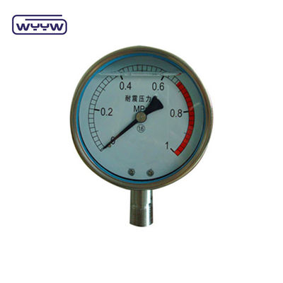 1/8&quot; NPT Alt Bağlantı Basınç Ölçütü 1.5&quot; 40mm Yağ Basıncı Test Ölçütü