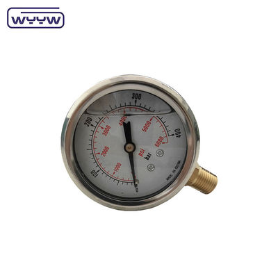 Yeni gelen parçalar 0-400bar hidrolik basınç ölçer testi 0-6000psi satılıyor